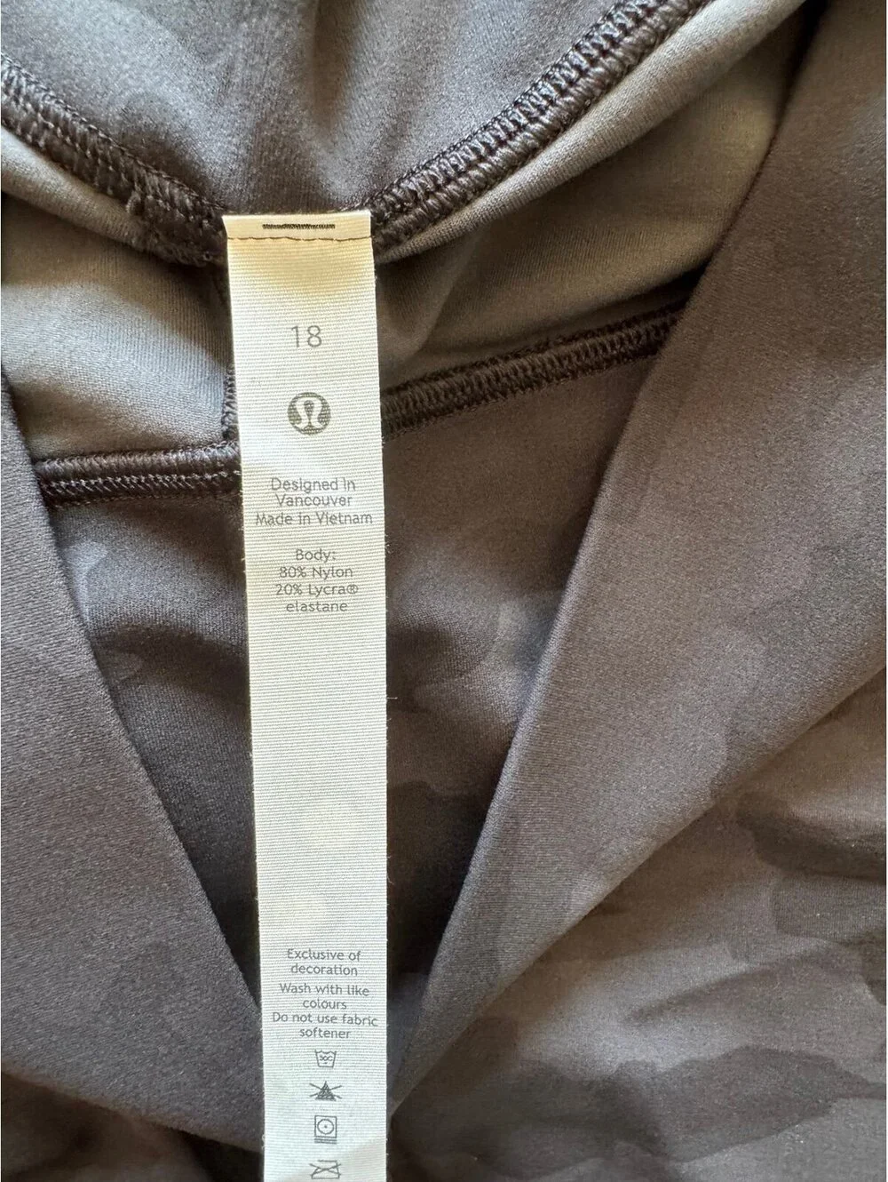 Lululemon Align High Rise 28” Heritage Camo Deep Coal Multi Size 18 NWT